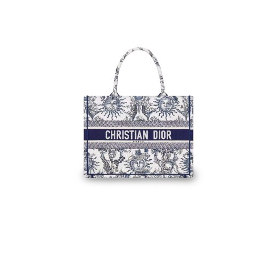 ¥780 【Dior】⭐⭐296⭐ZE 单肩手提包 白色拼海军蓝 北北