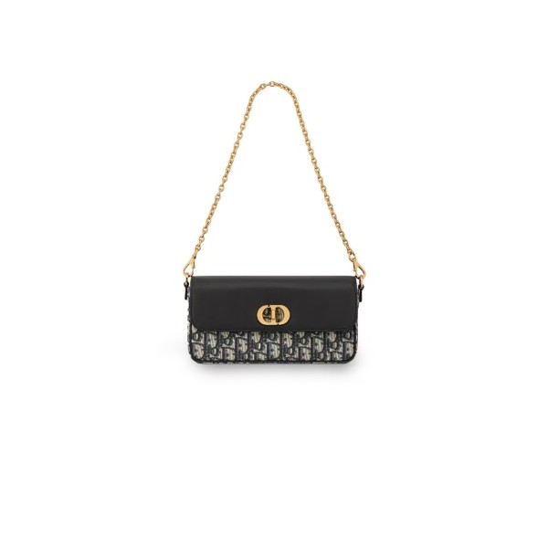 ¥520【Dior】 ⭐⭐235⭐0U 单肩斜挎包 蓝色拼黑色 尺寸23×10 鑫鑫