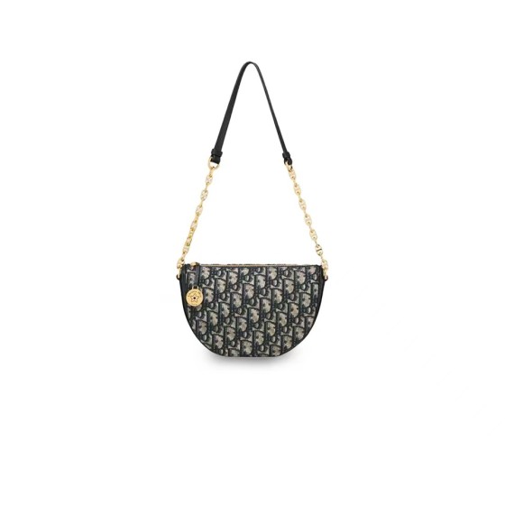 ¥520 【Dior】⭐⭐206⭐UT 拉链开合 手提单肩包 蓝色 尺寸19×13 美派