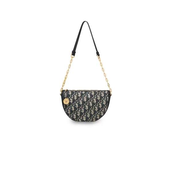 ¥520 【Dior】⭐⭐206⭐UT 拉链开合 手提单肩包 蓝色 尺寸19×13 美派