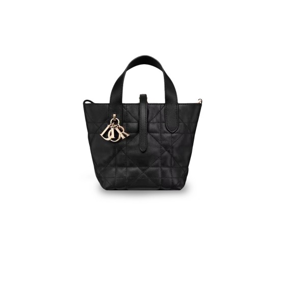 ¥660 【Dior】⭐⭐00O⭐SN 扣环可拆卸肩带 单肩手提包 黑色尺寸长15cm 宽12cm 高13cm 美派
