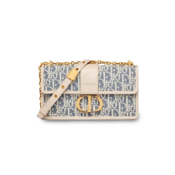 ¥580 【Dior】⭐⭐M93⭐3 美派 扣环可调节 单肩包蓝色拼浅饼干褐色 尺寸长21cm 宽6cm 高12c