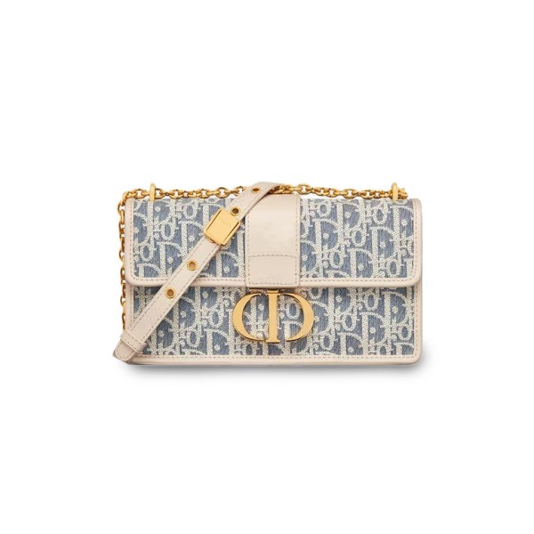 ¥580 【Dior】⭐⭐M93⭐3 美派 扣环可调节 单肩包蓝色拼浅饼干褐色 尺寸长21cm 宽6cm 高12c
