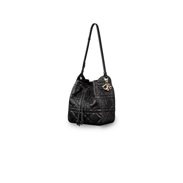¥680.00-780.00【Dior】 ⭐⭐852O⭐N 浅金色饰面金属抽绳开合 大号尺寸24×13×23cm 小号尺寸长18×11×17cm 美派