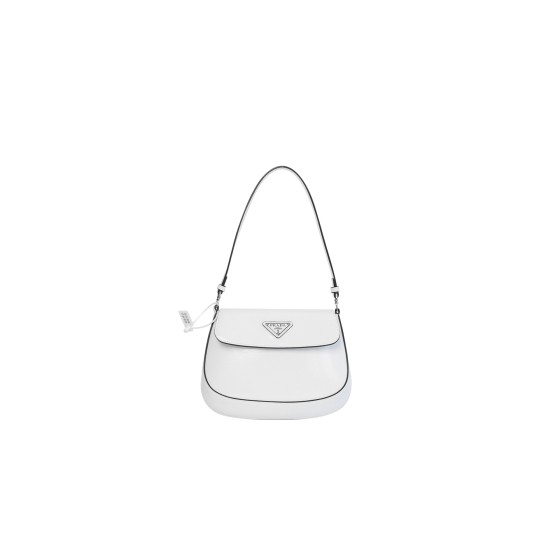 ¥520【PRADA】 1⭐BD303 杰林 16 * 4 * 22cm P*R*A 珐琅金属徽标 亮面皮质 手提包 腋下包 单肩包 杰琳