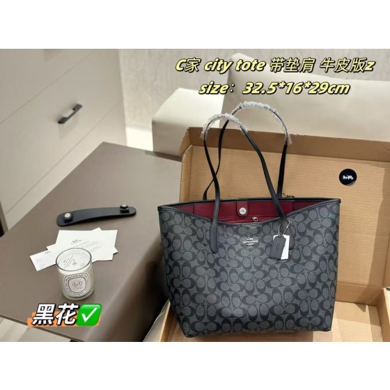 ¥560 【Coach】⭐⭐V9⭐76-  尺寸 长33cm 宽16cm 高29cm 上喜