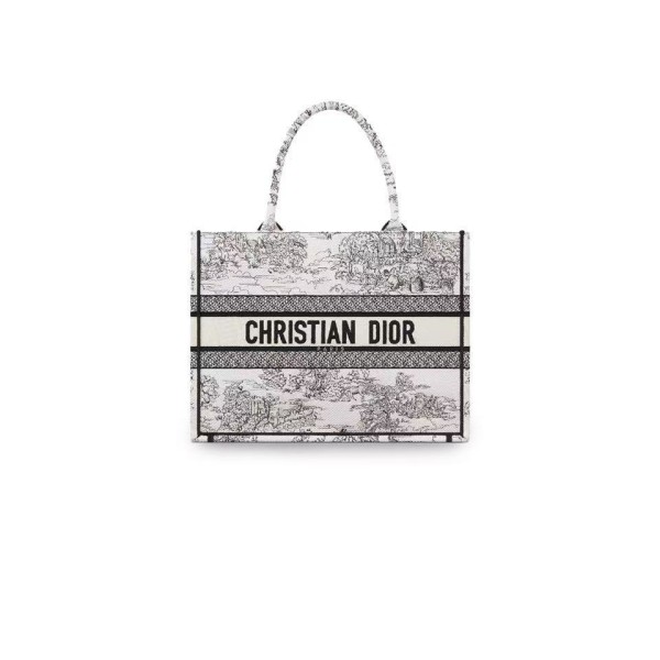 ¥780.00-880.00【Dior】 ⭐⭐DR⭐04 一诺 手提包 中号 女款 白色拼黑色 一诺