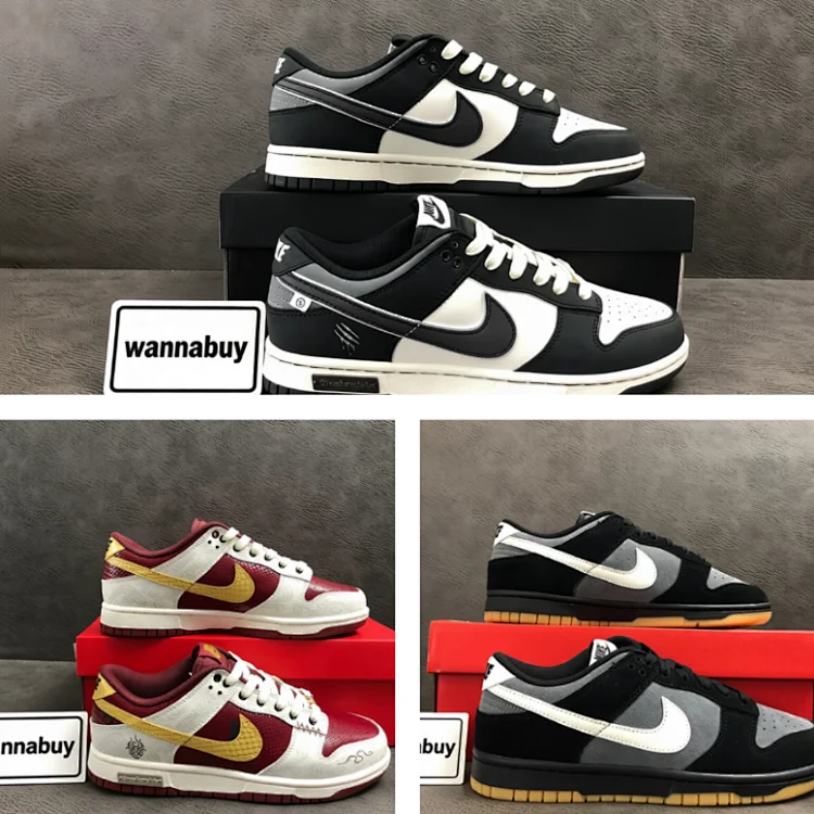 🚒P390【Nike Dunk】 【M】RED/BROWN BLACK 1931 001